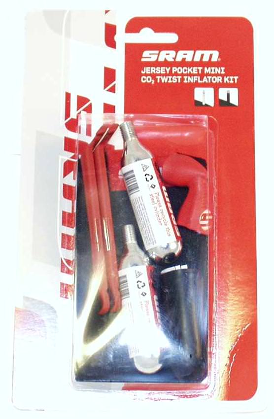 SRAM Jersey Pocket Mini CO2 Pump and Tire Levers 5776  